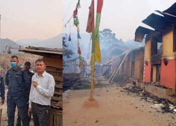 आगलागी पीडितलाई आ–आफ्नो क्षेत्रबाट सहयोग गर्न पालिका अध्यक्ष लामाको अपील