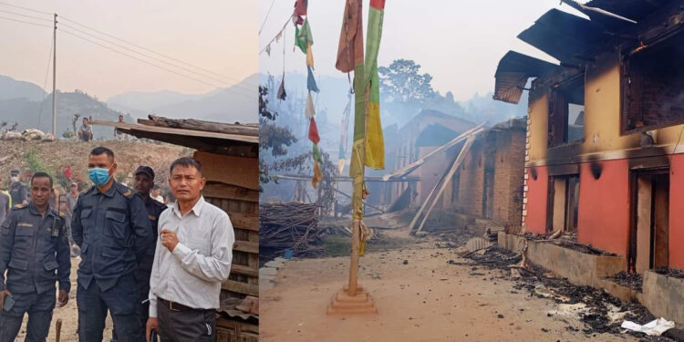 आगलागी पीडितलाई आ–आफ्नो क्षेत्रबाट सहयोग गर्न पालिका अध्यक्ष लामाको अपील