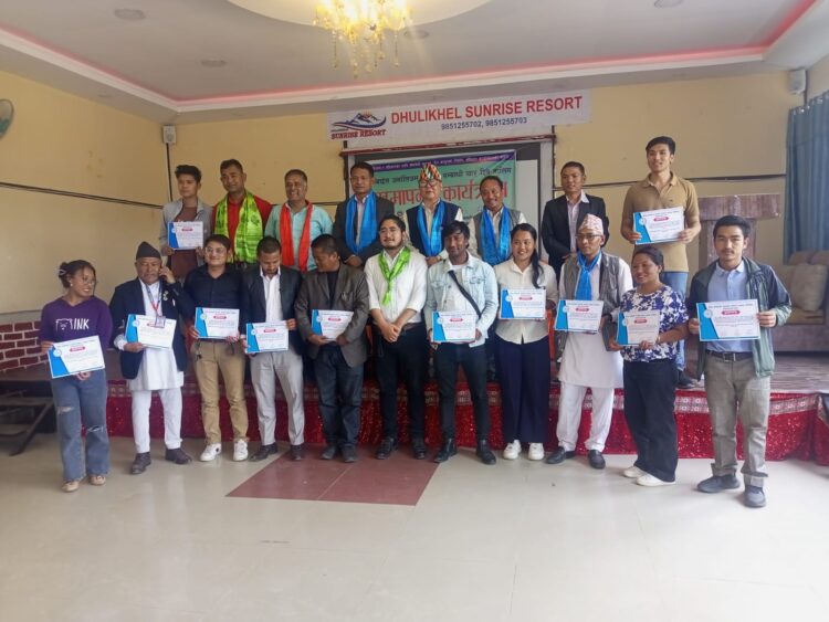 फोनिज काभ्रेको चारदिने मोबाईल जर्नालिजम (मोजो) तालिम सम्पन्न