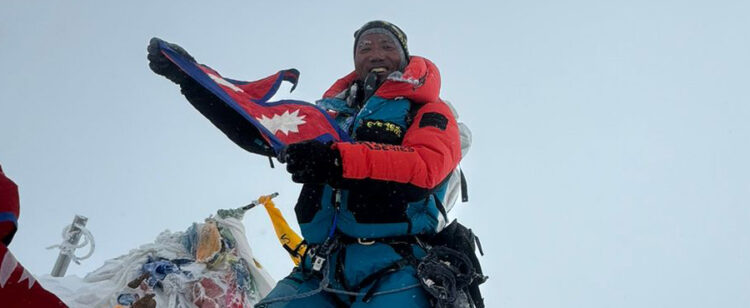 कामीरिता शेपाको नयाँ कीर्तिमानः ३० औँ पटक सगरमाथाको चुचुरोमा