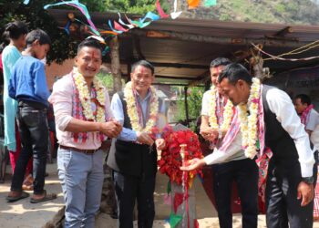 रोशी–१० वाल्टिङ्गका ६० घरधुरीमा पुग्यो ‘एक घर,एक धारा’