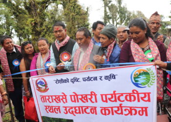 रोशीको पर्यटकीय स्थल ताराखसेमा नवनिर्मित भौतिक संरचनाहरुको उद्घाटन