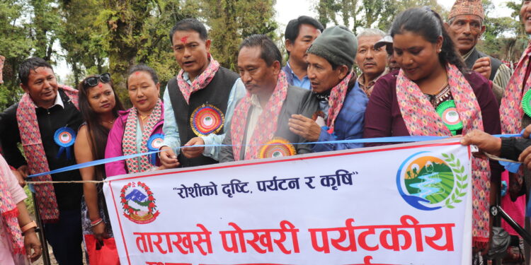 रोशीको पर्यटकीय स्थल ताराखसेमा नवनिर्मित भौतिक संरचनाहरुको उद्घाटन