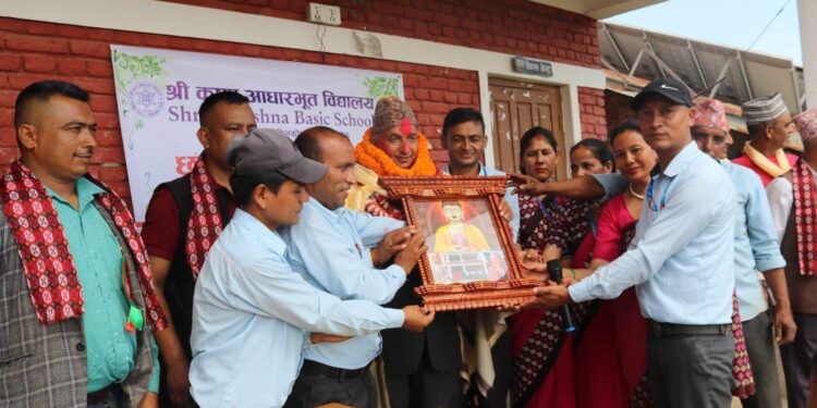 नमोबुद्ध–३ मा अवस्थित श्रीकृष्ण आविका अबकास प्राप्त प्रधानाध्यापकको विदाइ