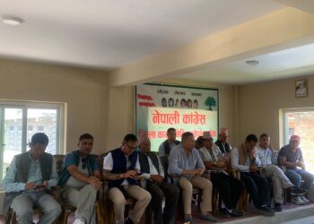 नेपाली कांग्रेस काभ्रेले साँस्कृतिक कार्यक्रम सहित तीज पर्व मनाउने