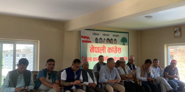 नेपाली कांग्रेस काभ्रेले साँस्कृतिक कार्यक्रम सहित तीज पर्व मनाउने