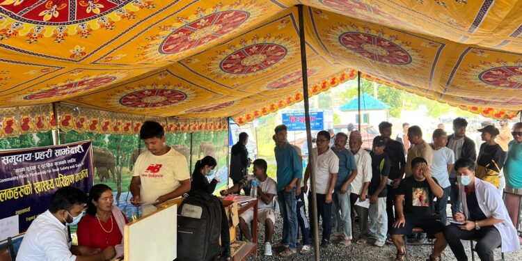 काभ्रेभञ्ज्याङमा १९१ जना सवारी चालकहरुरुकोे स्वास्थ्य परिक्षण