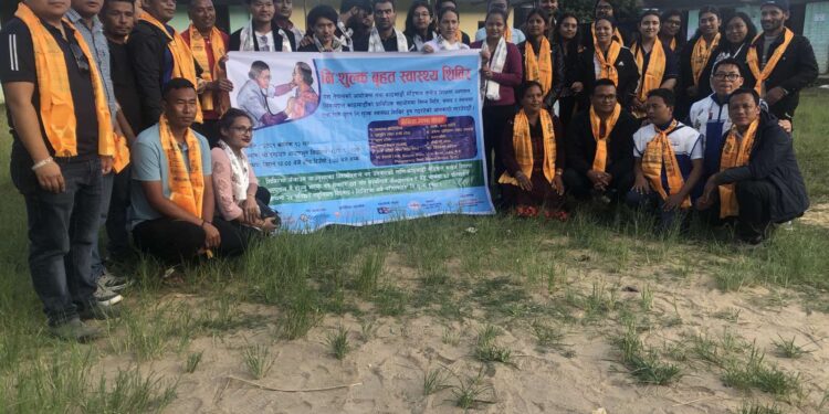 रोशी ८ मा निःशुल्क स्वास्थ्य शिविरबाट ६ सय १४ जनाले पाए स्वास्थ्य सेवा
