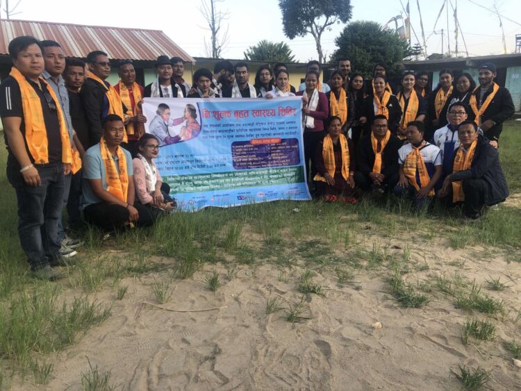 रोशी ८ मा निःशुल्क स्वास्थ्य शिविरबाट ६ सय १४ जनाले पाए स्वास्थ्य सेवा