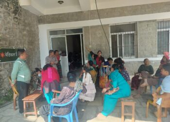 रोशीमा निःशुल्क स्वास्थ्य शिविरबाट दुई सय भन्दा बढिले पाए स्वास्थ्य सेवा