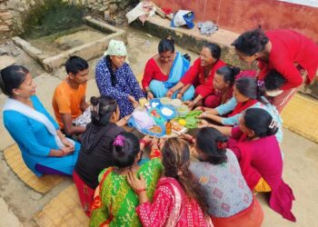 रामेछापमा आमा समूहले शुरू गरे गर्भवती पोषण नाङ्लो कार्यक्रम