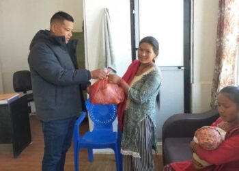 नमोबुद्धमा उपमेयर सङ्ग सुत्केरी पोषण कार्यक्रम सञ्चालन