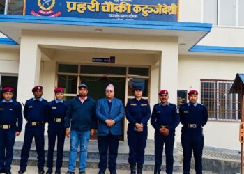 इलाका प्रहरी कार्यालय मंगलटार मातहतका प्रहरी चौकीहरुको अनुगमन