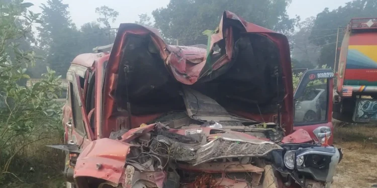 गढीमाई मेलाबाट सिरहातर्फ जाँदै गरेको स्कार्पियो दुर्घटना, चालकसहित ८ जनाको मृत्यु