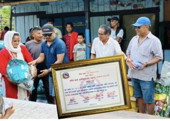 रोशीमा विपत्तिका नायक गौरबलाई सडक विभागको सम्मान