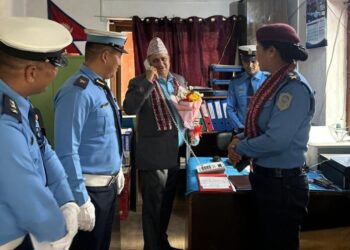 ट्राफिक ब्यवस्थापन तथा जनगुनासो सम्बोधन गर्न काभ्रेमा हटलाईन नम्बर १०३ सञ्चालन