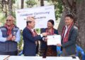 रोशीमा बाढिले बगाएको आधारभूत अस्पतालको नवनिर्मित अस्थायी भवन हस्तान्तरण