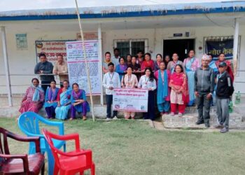 रोशी गाउँपालिकाको १० नम्बर वडा पूर्ण खोप सुनिश्चितता तथा दिगोपना वडा घोषणा