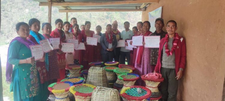 रोशी–४ महादेवटारमा १५ दिने सीप बिकास तालिम सम्पन्न