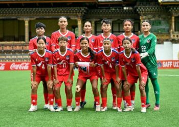 नेपालले १७ वर्षमुनिको साफ महिला च्याम्पियनशिपमा भूटानसँग खेल्दै