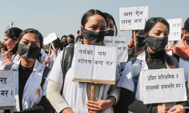 आन्दोलनरत नर्सहरूको मागप्रति नेविसंघको ऐक्यबद्धता