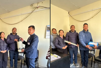 रोशीको पशु प्रजननमा आधुनिक प्रविधिः शाखालाई कृत्रिम गर्भाधान उपकरण प्रदान