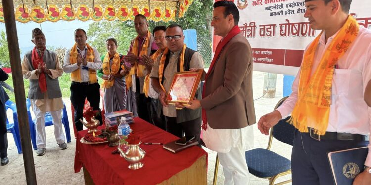 नमोबुद्ध नगरपालिकाको वडा नं ७ ‘बालमैत्री वडा’ घोषणा